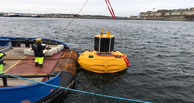 Mooring tests on oceanographic buoys